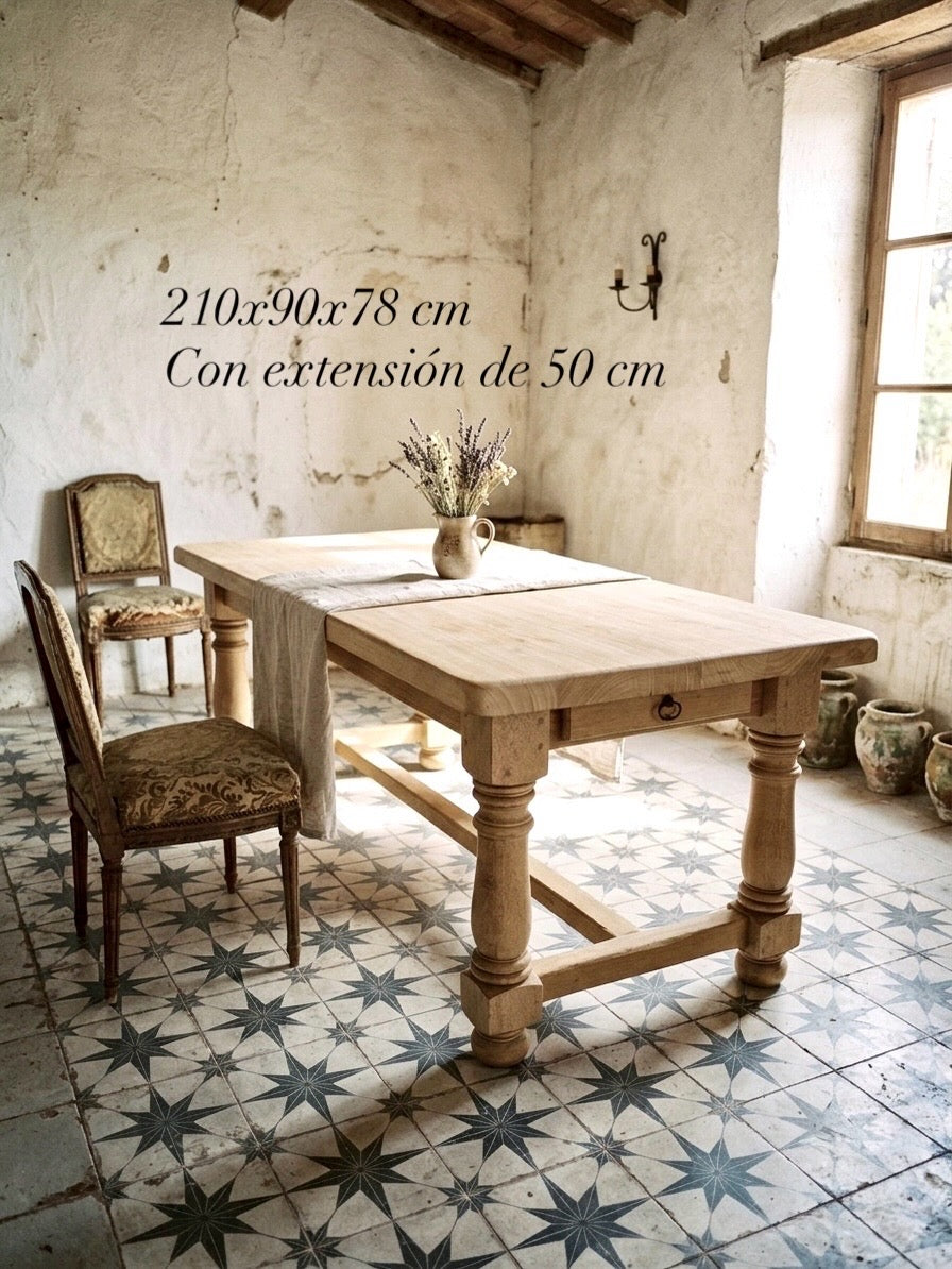 Mesa tocinera madera natural
