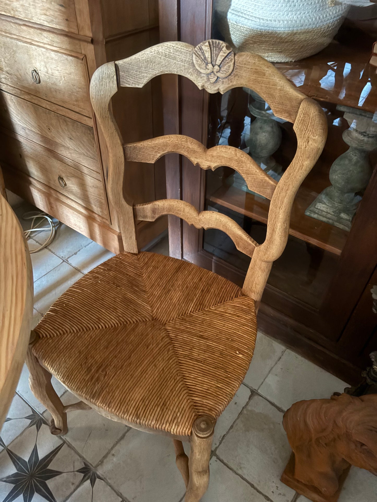 Conjunto 6 sillas roble y enea