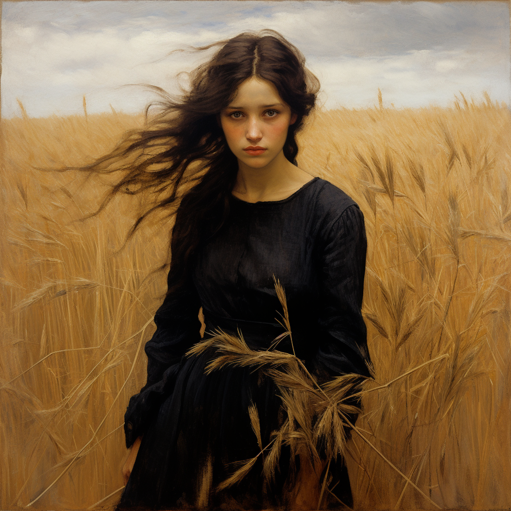 Fields of gold- Ilustración sobre Papel Fotográfico 45x45cm