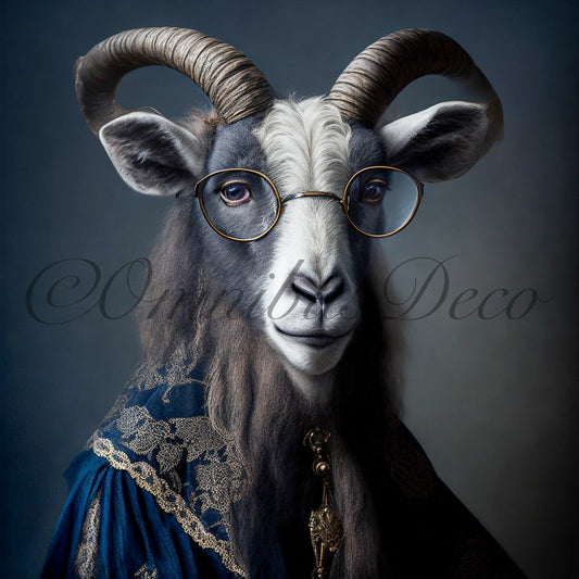 Dorian The Wise Goat - Ilustración en papel fotográfico