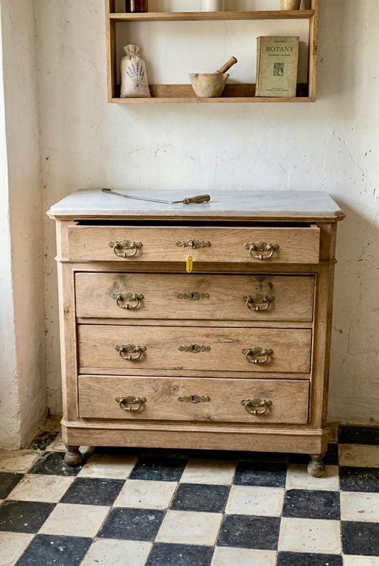 Comoda Roble y marmol