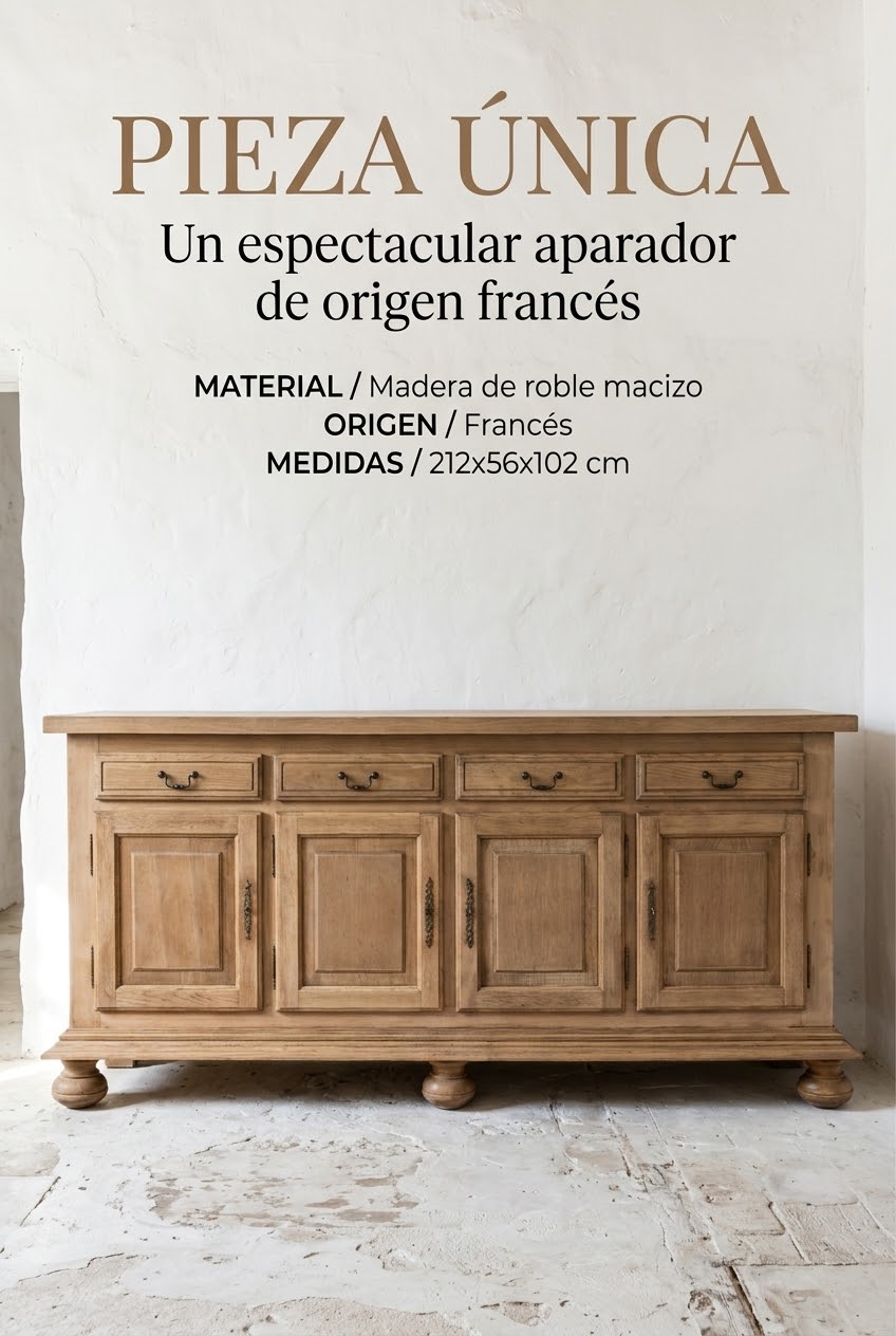 Aparador roble antiguo