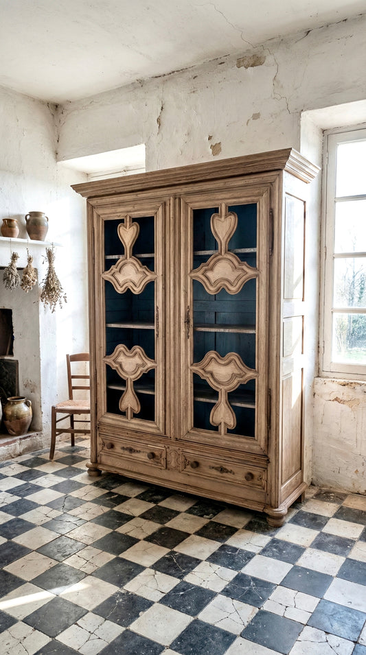 Vitrina librería Antigua Roble