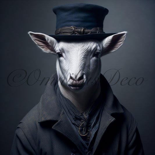 Yuri the Sheep - Ilustración en papel fotográfico
