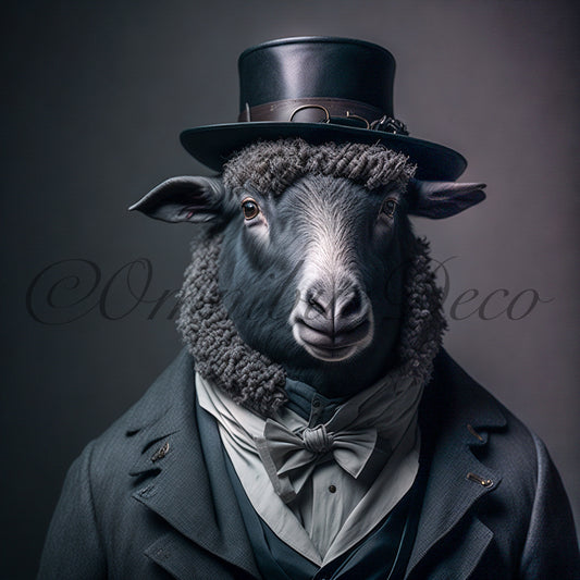 Morty The Black Sheep - Ilustración en papel fotográfico
