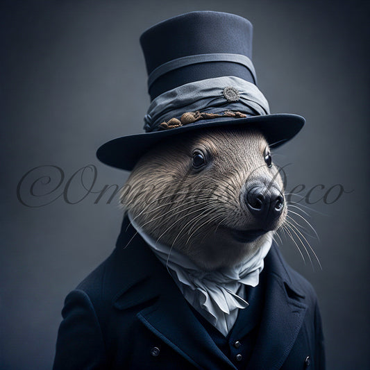 Oleg The Sales Beaver - Ilustración en papel fotográfico