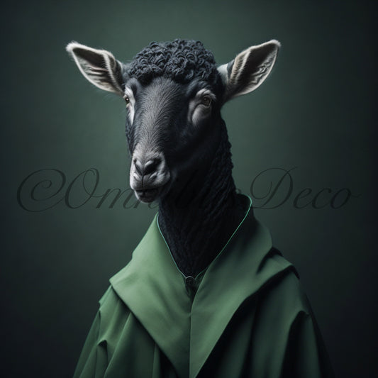 Stan The Black Sheep - Ilustración en papel fotográfico