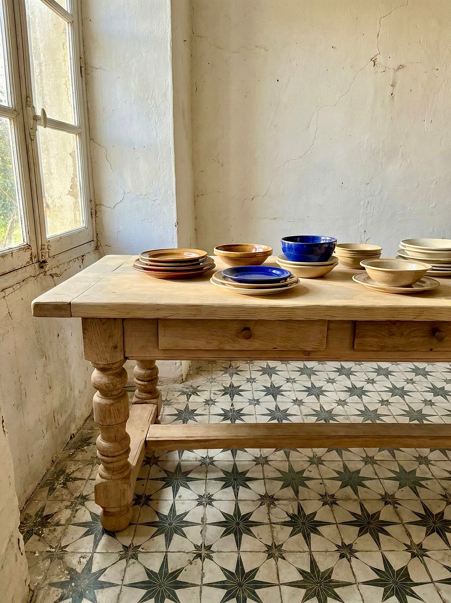 Mesa antigua roble rustico