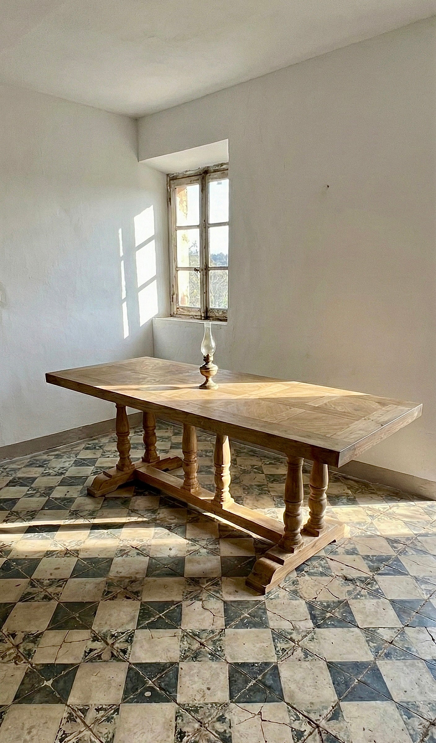 Mesa roble antigua